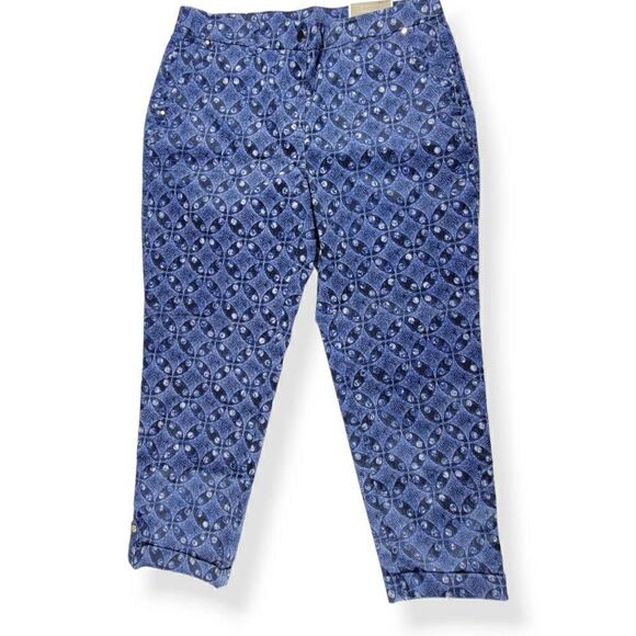 Chico's Geo Ankle Pants 2Petite - Picture 1 of 5